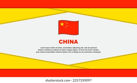 China Flag Abstract Background Design Template. China Independence Day Banner Cartoon Vector Illustration. China Vector
