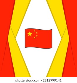 China Flag Abstract Background Design Template. China Independence Day Banner Social Media Post. China Background