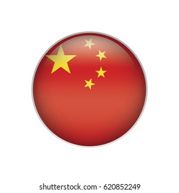 China flag button