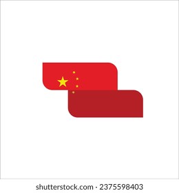 China-Flagge-Symbol, Vektorgrafik