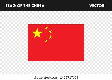 Bandera de China. Bandera de China , ilustración. Imagen de la bandera. Vector