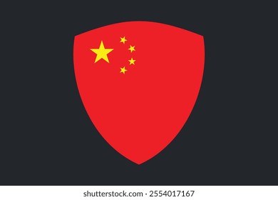 China flag sign, China flag vector graphic, China country flag is a symbol of freedom, National China flag, vector illustration
