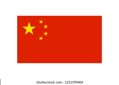 China Flag Vector