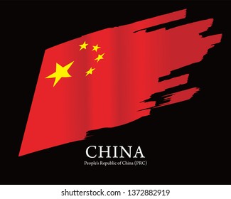 China Flag vector