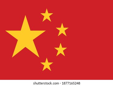China Flag Vector Design Background