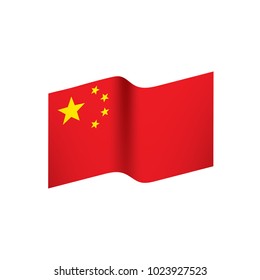 China flag, vector illustration