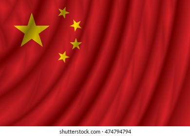 China flag vector illustration.
