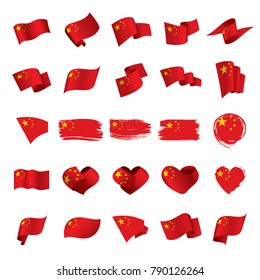 China flag, vector illustration