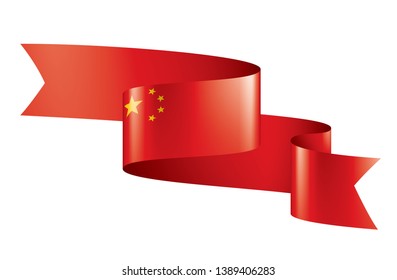 China flag, vector illustration on a white background.