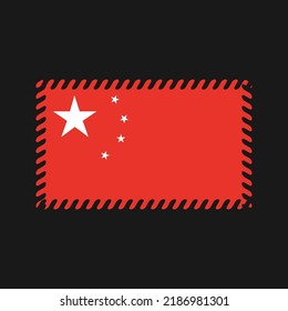 Vector de bandera de China. Bandera nacional