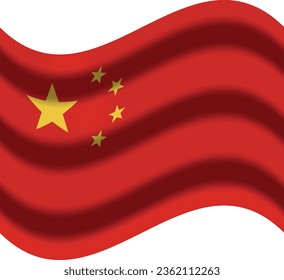 bandera china con icono de viento