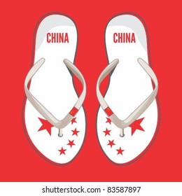 China flip flop sandals