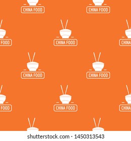 China food pattern vector orange for any web design best