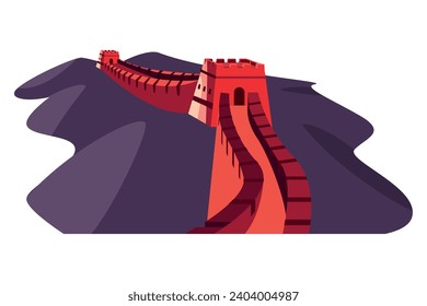 china great wall illustration design