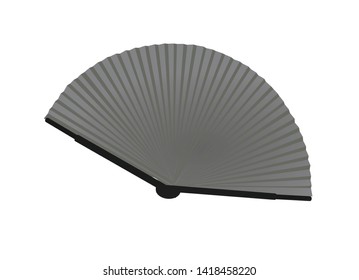 China grey fan. vector illustration