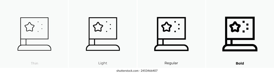 china icon. Thin, Light Regular And Bold style design isolated on white background
