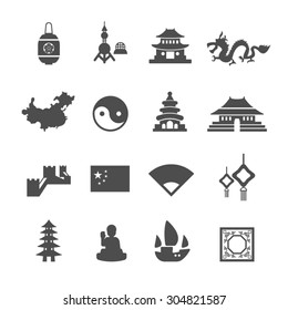 China Icons Set,Vector