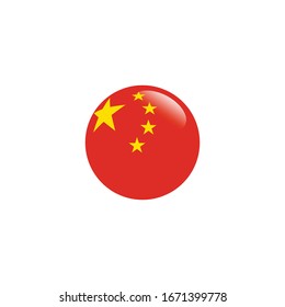 China illustration flag concept vector design