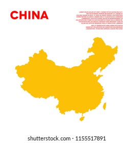 China infographic vector map