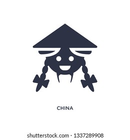 china isolated icon. Simple element illustration from asian concept. china editable logo symbol design on white background. Can be use for web and mobile.