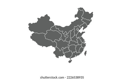 China isolated on white background.