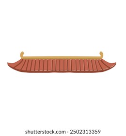 China Japan Asian traditional building roof illustration