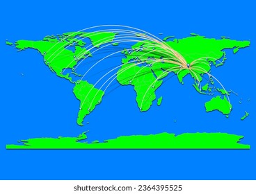 Xigazê, China map - Concept map for Xigazê, China on World map. Suitable for export concepts. File is suitable for digital editing and prints of all sizes.