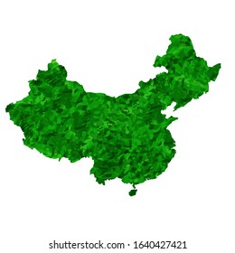 China Map Country Green Icon Stock Vector (Royalty Free) 1640427421 ...