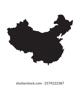 China Map Icon Element Illustration Design