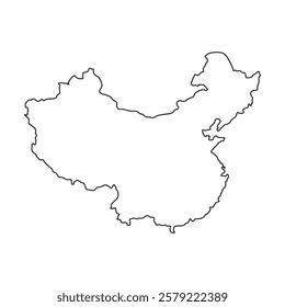 China Map Icon Element Illustration Design