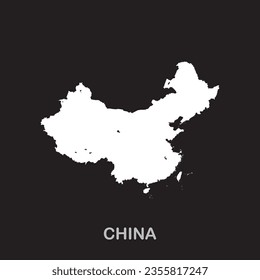 CHINA map icon vector illustration symbol design