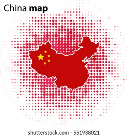 China map icon vector illustration