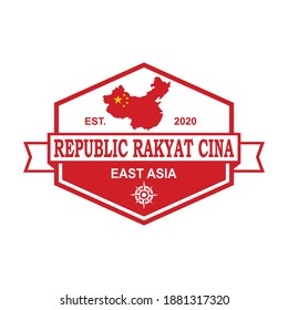 China Map Vector , Asia Logo