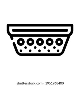 vector de icono de la línea de té de malla china. signo de té de malla china. símbolo de contorno aislado ilustración negra