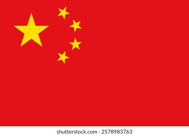 China national flag. Flag of China