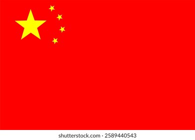 China national flag vector background