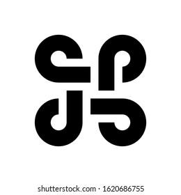 china new year related chines shape vector with solid design