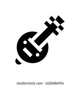 china new year related yueqin or guitar vector with solid design