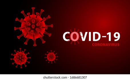 China pathogen respiratory influenza covid virus cells. New official name for Coronavirus disease named COVID-19. Coronavirus. Vector illustration.