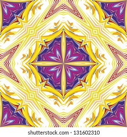 China pattern from South East Asia, seamless vector texture in vibrant colors