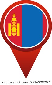 China pin map location Mongolia