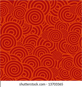 China Red Vector Seamless Background