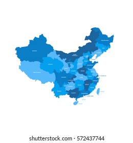 China Regions Map