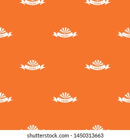 China restaurant pattern vector orange for any web design best