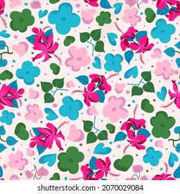 China rose surface repetitive patternwith lots of flowers and foliage design. Printable for home decor, throw pillow, pillowcase, carpet, cushion etc.