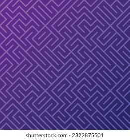 China seamless pattern in oriental geometric style. purple abstract asian vector creative motif.