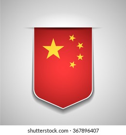 China shield flag sign