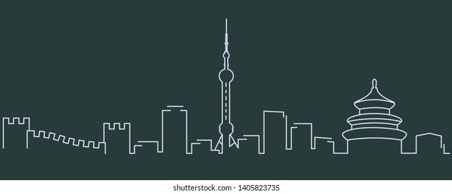 1,219 Beijing skyline Stock Vectors, Images & Vector Art | Shutterstock