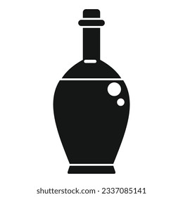 Icono de salsa de soja de China vector simple. La comida japonesa. Menú de cocina