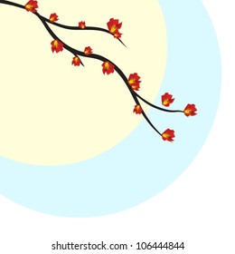 China style tree blossom